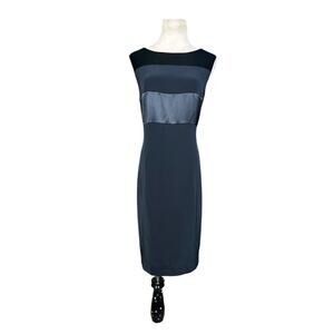 JONES NEW YORK black sleeveless sheath cocktail dress size 10